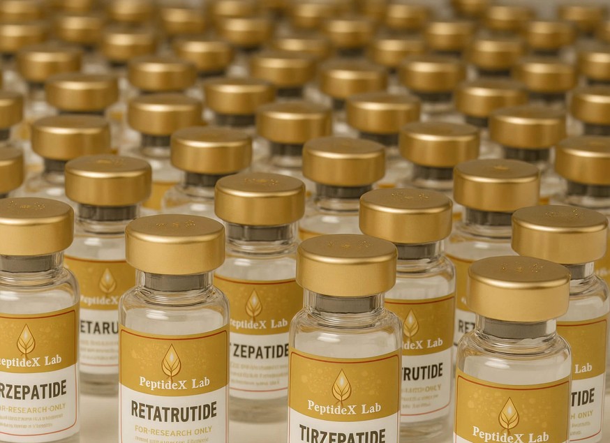 Image of peptides bottles